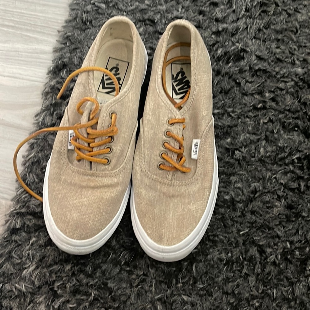 Tan vans beachy shoes